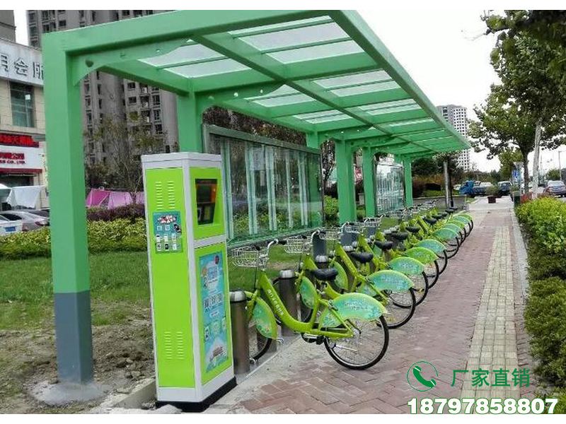 长宁公交站共享自行车存放亭