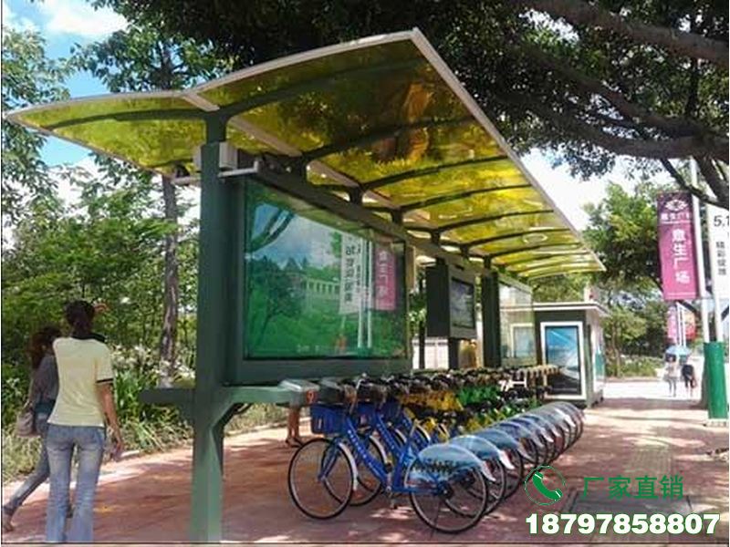 张家港城市中心智能共享单车候车棚