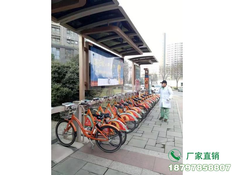 高唐县公交站点共享自行车棚